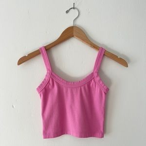 Big Bud Press P Cropped Cami Bubblegum Pink